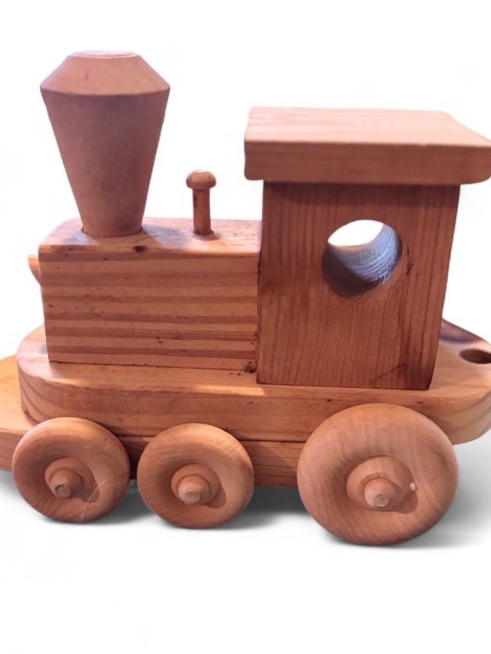 Handmade wooden train set with 4 pieces. #wooden #handmade - Picture 2 of 7